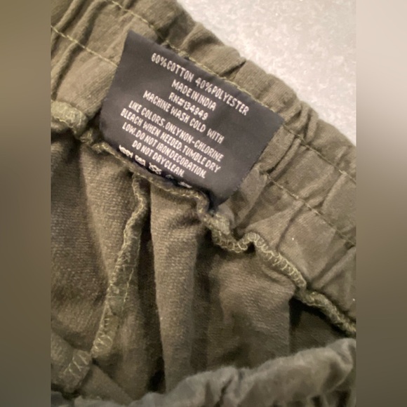 True Religion Size M Horseshoe Jogger Green Gold Pants Drawstring Loungewear - Picture 12 of 13